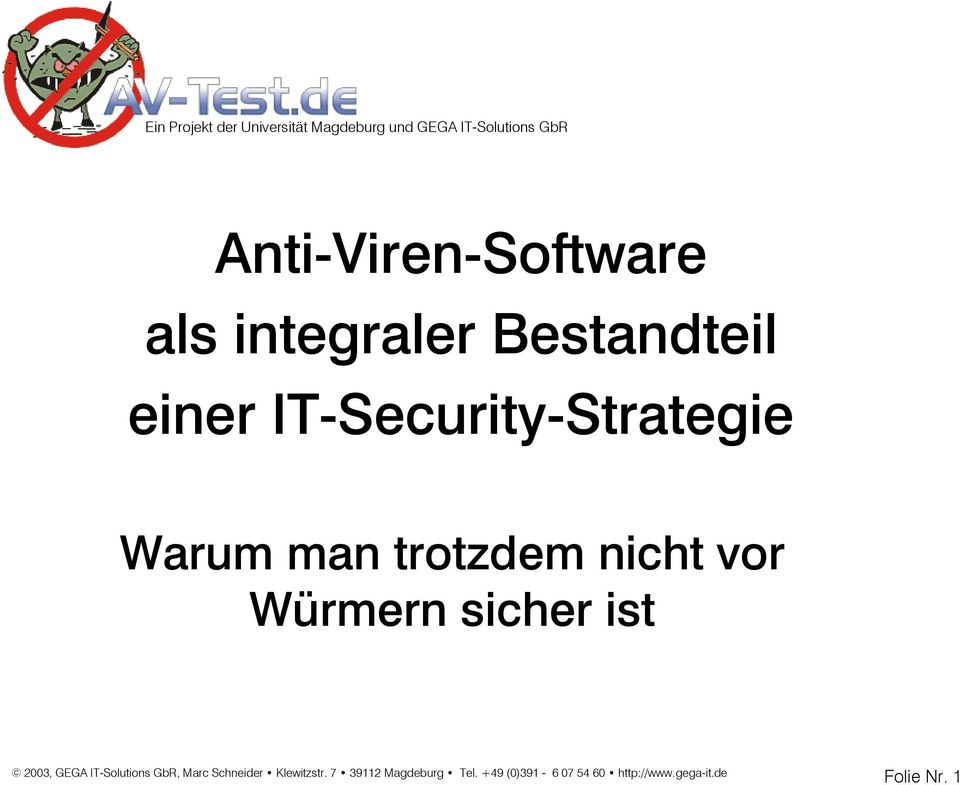IT-Security-Strategie Warum man