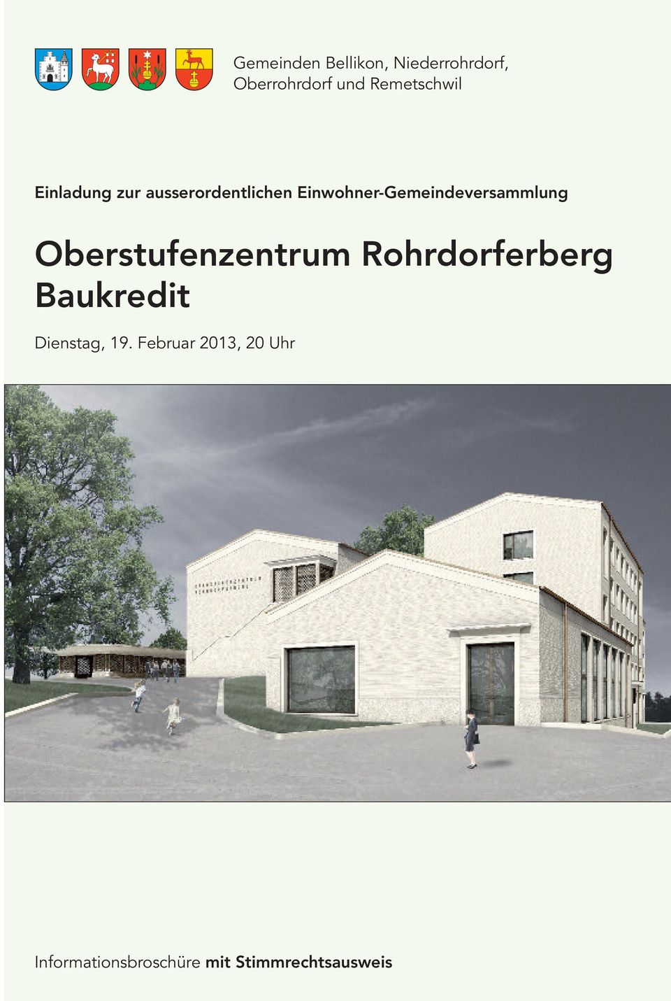 Einwohner-Gemeindeversammlung Oberstufenzentrum Rohrdorferberg