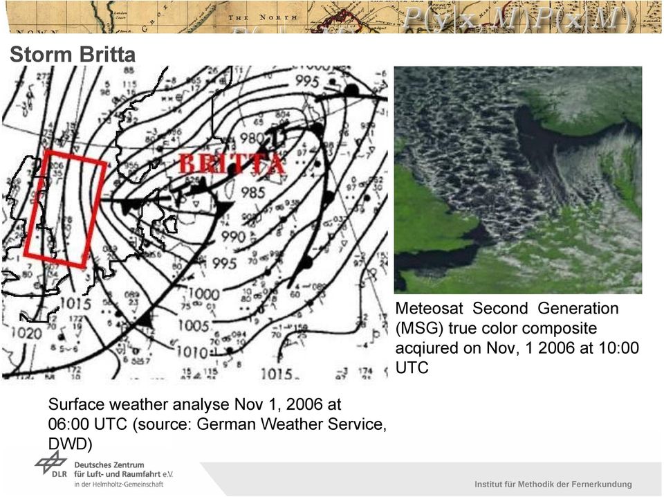 10:00 UTC Surface weather analyse Nov 1, 2006 at