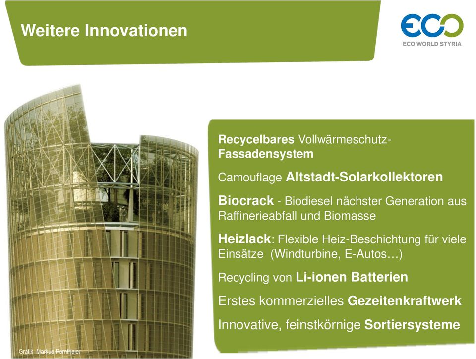 Biomasse Heizlack: Flexible Heiz-Beschichtung für viele Einsätze (Windturbine, E-Autos ) Recycling