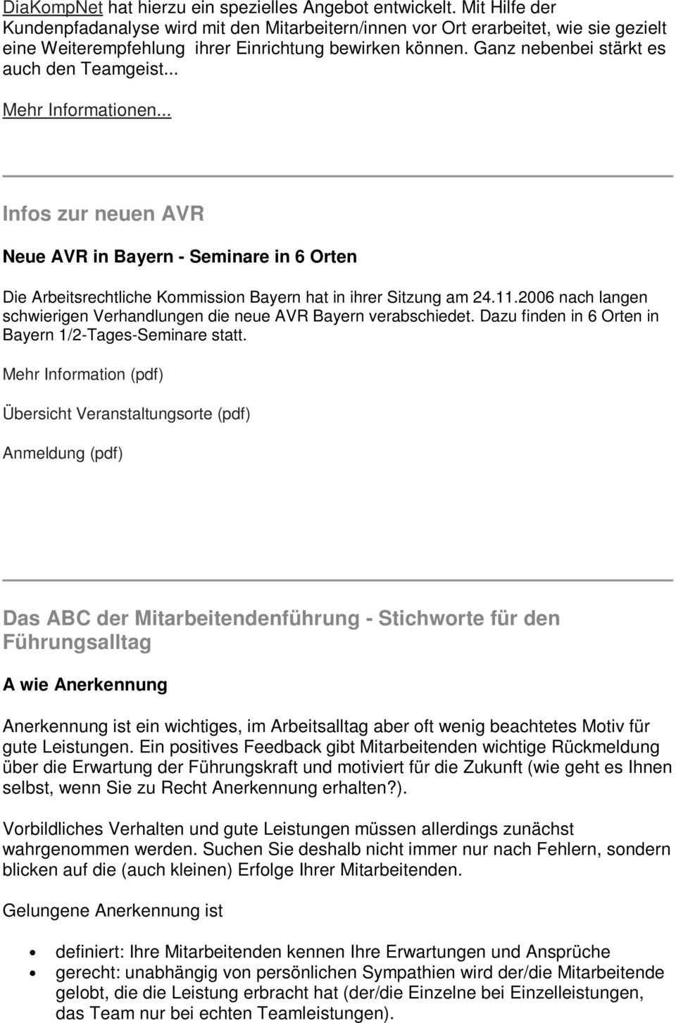.. Mehr Informationen... Infos zur neuen AVR Neue AVR in Bayern - Seminare in 6 Orten Die Arbeitsrechtliche Kommission Bayern hat in ihrer Sitzung am 24.11.