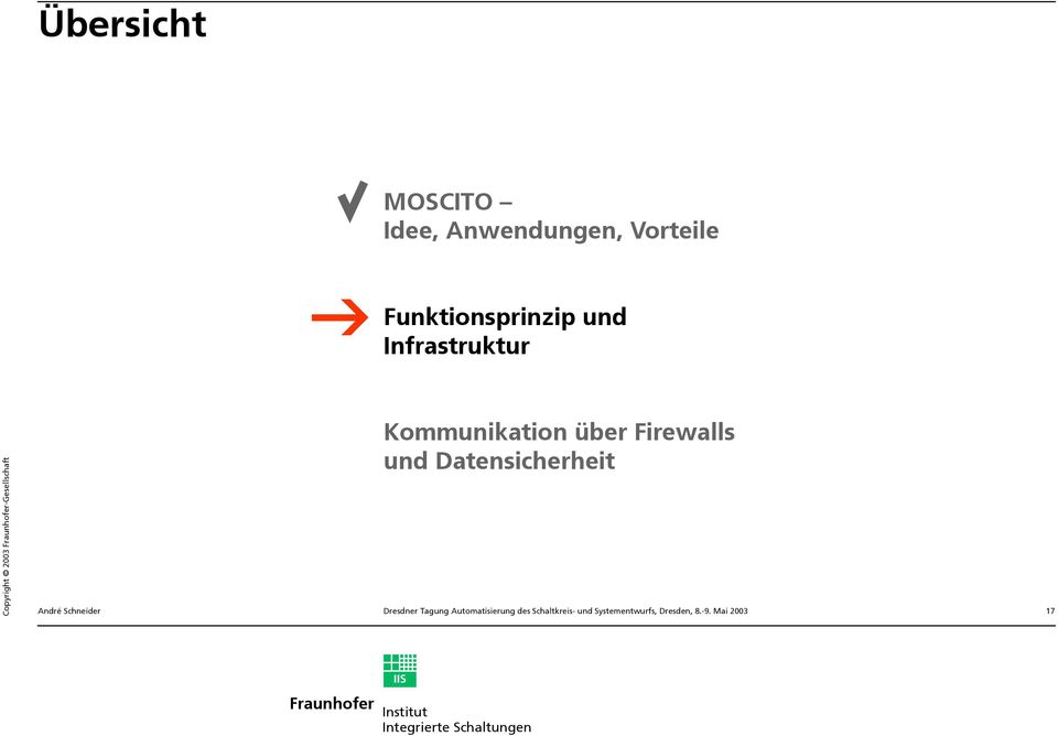 Firewalls und Datensicherheit André Schneider Dresdner