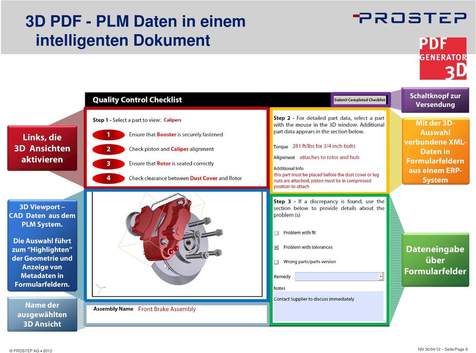CAD Daten aus dem PLM System.