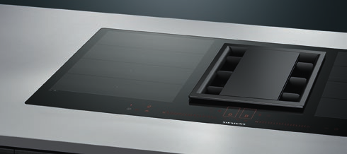 Gibt Acht auf Ihre Pfannen: der Bratsensor Plus. Sensoren in der Kochstelle messen die Temperatur der Pfannen.