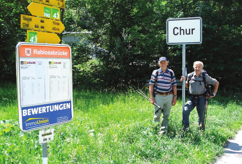 Abend trifft unser vor 2 Tagen verlorener Kollege Gieri wieder zu uns. Unterkunft und Verpflegung ausgezeichnet. Danke Martina und Bruno. 7.Tag 7.