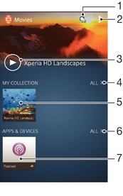 Videos Ansehen von Videos in der Filme -App Verwenden Sie die Filme -App, um Filme und andere Videoinhalte abzuspielen, die Sie auf Ihr Gerät heruntergeladen bzw. darauf gespeichert haben.