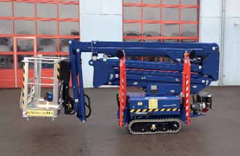 TCA-LIFT TCA-LIFT TCA-LIFT Falcon Spider Falcon Spider Falcon Spider Falcon Spider mit Lithium Batterien als Option Als neue Option bietet der Dänische Hersteller TCA-Lift nun Lithium Batterien für