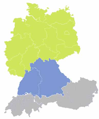 2017 Ihre Verlagsvertretungen D Baden-Württemberg, Bayern, Österreich, Schweiz Schleswig-Holstein, Hamburg, Bremen, Niedersachsen, Nordrhein-Westfalen, Rheinland-Pfalz, Hessen,