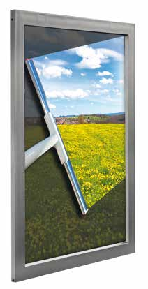 29 RAHMEN WINDOW LOOK SCHNELL UND EINFACH Gefertigt aus Spritzguss ist der Window Look eine praktische Lösung für Orte an denen Poster sehr schnell und oft ausgetauscht werden müssen.