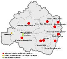 DIE ADRESSEN IM ÜBERBLICK SKFM Diözesanverein für das Bistum Speyer e.v. Bahnhofstr. 31 67346 Speyer Tel.