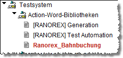 Umfangreiche und modulare Automatisierung mit Ranorex als Rekorder und Testtreiber (1/3) Das neue Ranorex Add-on stellt die in Ranorex aufgezeichnete Module als Action-Words in SQS-TEST