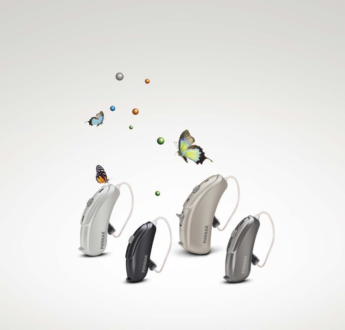 Produktinformation Phonak Audéo V ist die neue RIC-Hörgerätefamilie für leichte bis hochgradige Hörverluste.
