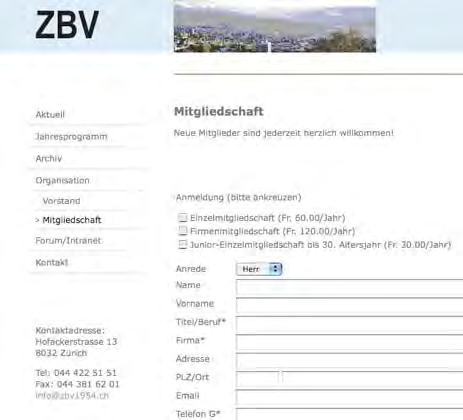 Zürcher Studiengesellschaft für Bau- und Verkehrsfragen ZBV www.zbv1954.