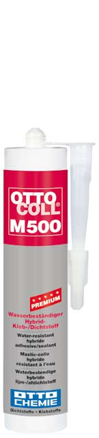 M 500 7 OTTOCOLL M 500 Klebstoff für lackiertes Glas Eigenschaften: 1K-Kleb- und Dichtstoff auf Basis Hybrid-Polymer STPU Sehr gute primerlose Haftung auf zahlreichen Untergründen auch bei