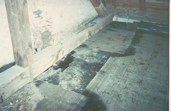 Dachboden mit Feuchteisolierung