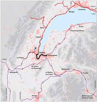 S-Bahn Frankreich-Waadt-Genf Eine richtige S-Bahn für die grenzüberschreitende Region ab 2017 S-Bahn: 230 km Schienen 40 bediente