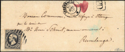 18 ERSTE AUSGABE PREMIERE EMISSION 16 1858, 10 C.