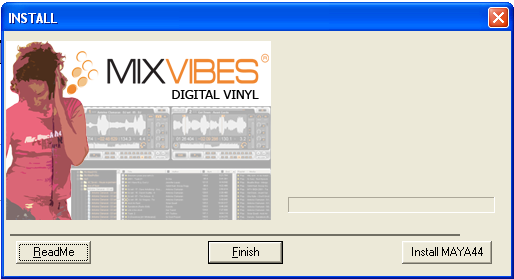 MixVibes DVS LE (Digital Vinyl System Light Edition) 1. Beinhaltet: 45 RPM control vinyl record Schließe die Masse Deines Plattenspielers an der Rückseite der MAYA 44 SPECIAL EDITION an.