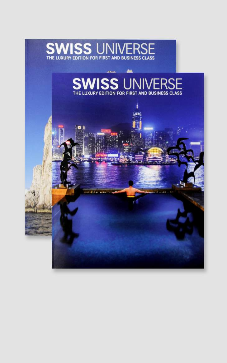 SWISS Universe Leserschaft Exklusiv für SWISS Passagiere in der Business und First Class Das Bordmagazin SWISS Universe erscheint viermal jährlich exklusiv auf Intercontinentalflügen.