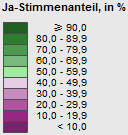 Revidiertes Raumplanungsgesetz (RPG) Abstimmungsergebnisse Kanton Schwyz: 56.