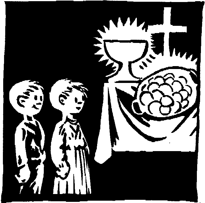 Empfang der Sakramente Das Sakrament der Erstkommunion empfingen in der Pfarrkirche St.