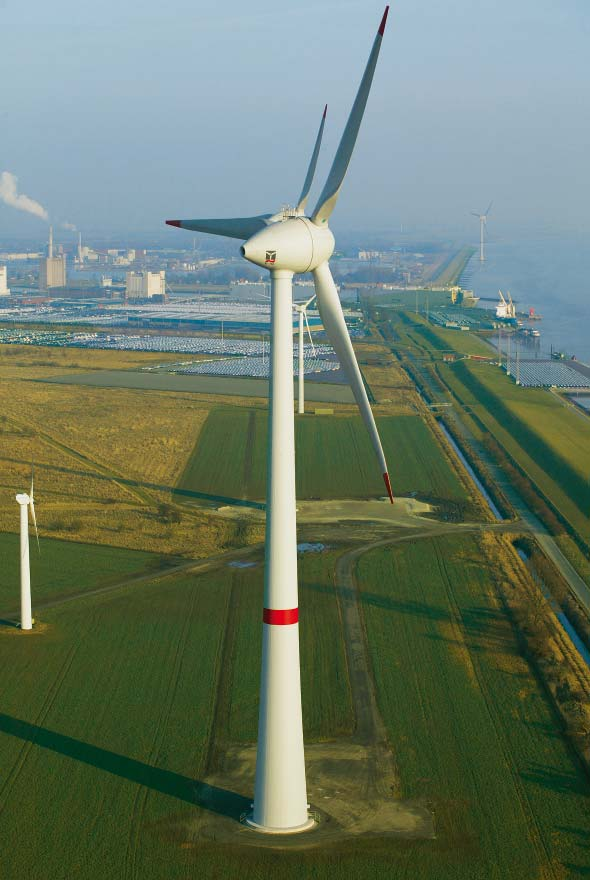 Baupraktische Betoneigenschaften 5 Windkraftanlage in Emden, Fundament und