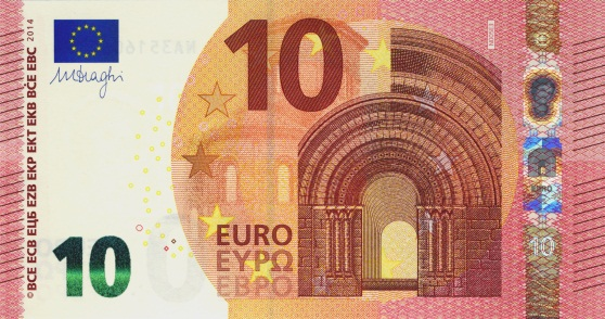 3 Die Europa-Serie Smaragdzahl Die Smaragdzahl ist eine glänzende Zahl auf der Vorderseite der Banknote.