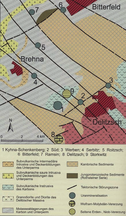 Das Sächsische Oberbergamt erteilte der Deutschen Rohstoff AG Heidelberg (DRAG) im September des Berichtsjahres die Erlaubnis zur weiteren Erkundung des Vorkommens in einem 11 km² großen Feld.