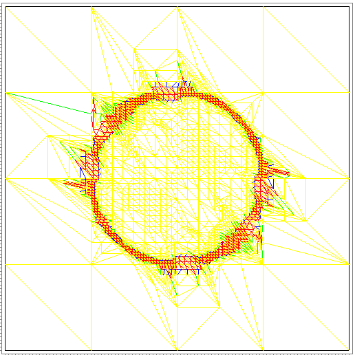 74 V. A POSTERIORI FEHLERSCHÄTZUNG UND ADAPTIVITÄT Abbildung V.1.3. Lokal verfeinerte Unterteilung in Dreiecke (links) und Vierecke (rechts) für Beispiel V.1.3 Tabelle V.1.2.