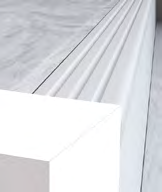 Treppenwangenprofil TWP45/3 Seitenabschluss für Treppen 1 VE = 20 x 2,5 m aus Polyblend auf Basis ABS, zur perfekten Abdeckung der Treppenwangen 1137 (0117) EL 8 Abschlussprofil 8 mm 31 mm 1 VE = 25