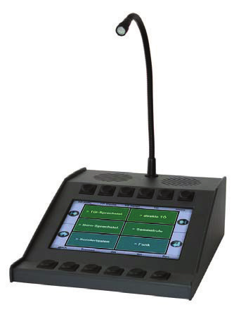 ScanTouch IP-Terminal mit Farb-Touch-Display Multifunktions-Bediengerät mit 7# Touch-Monitor in Farbe TFT-Farbdisplay, Auflösung 800 x 480, resistiver Touchsreen 2 Tastenreihen mit je 6 Tasten