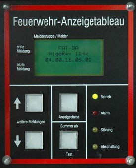 9 Feuerwehrbedienfeld Die Installation eines Feuerwehr-Bedienfeldes nach VDE 0833 Teil 2, 6.6.7 ist verbindlich vorgeschrieben.