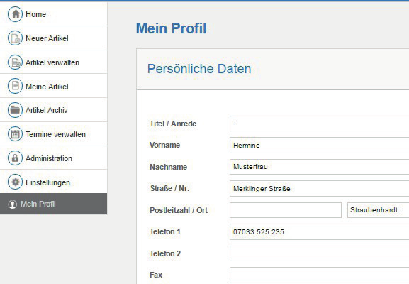 1.4 Artikel verwalten 1.4.1 Die Symbole im Überblick Durch Klicken dieses Symbols kann der Text nochmals bearbeitet werden. Die freigegebenen Artikel sind mit einem grünen Häkchen gekennzeichnet.