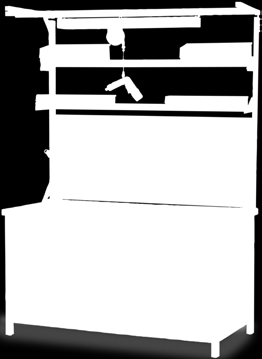 Multi-Wand Kombinationen aus der Praxis Werkbänke und Arbeitsplatzlinie 75 EA EA EA 450 175 EA Kastenwerkbank T750 R 18-24 links: Stahlfachboden halbe Tiefe rechts: 5 x Schubladen Buche Multiplex 40