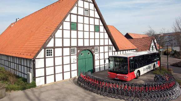 Schnellbus und Pedelec als Zubringer Projekt STmobil in Mettingen >> Osnabrück Projekt: Regionalverkehr Münsterland (2012-2014).
