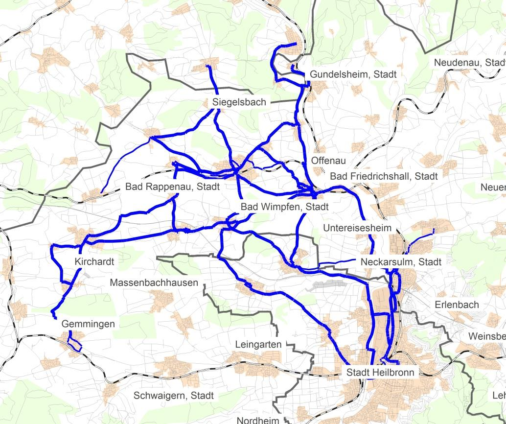 Linienbündelungskonzept Linienbündel 8: Bäderstadt und Kirchhardt Das Linienbündel 8 ist nicht, wie die vorherigen Bündel, klar durch die Topographie beschrieben.