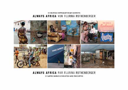 KARTEN UND KALENDER KARTENSET «ALWAYS AFRICA» von Flurina Rothenberger Die Bilder sind auch in der Taschenagenda 2017. Set à 12 Doppelkarten mit Couverts, Format: 12 x 16,5 cm (DAO) Fr. 23.