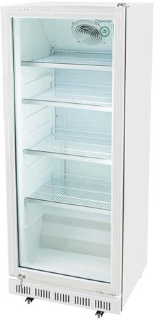 8. Kühlschränke & Fassvorkühler steckerfertige Glastürenkühlschränke Glastürkühlschrank GCGD16 steckerfertig LED Innenbeleuchtung Temperaturkontrolle Umlufkühlung 4 x Drahtgitterregale 8.