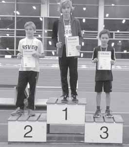 Jugend Silber und Bronze zum Saisonauftakt Am 11.1.2014 fand in der Leichtathletikhalle ein Qualifikationswettkampf für die Altersklasse U12/U14 statt.