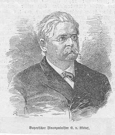 Emil Riedel war als Finanzminister aber nicht nur f r den bayerischen Staatshaushalt, sondern auch f r die sog. Kabinettskasse des K nigs Ludwig II verantwortlich.