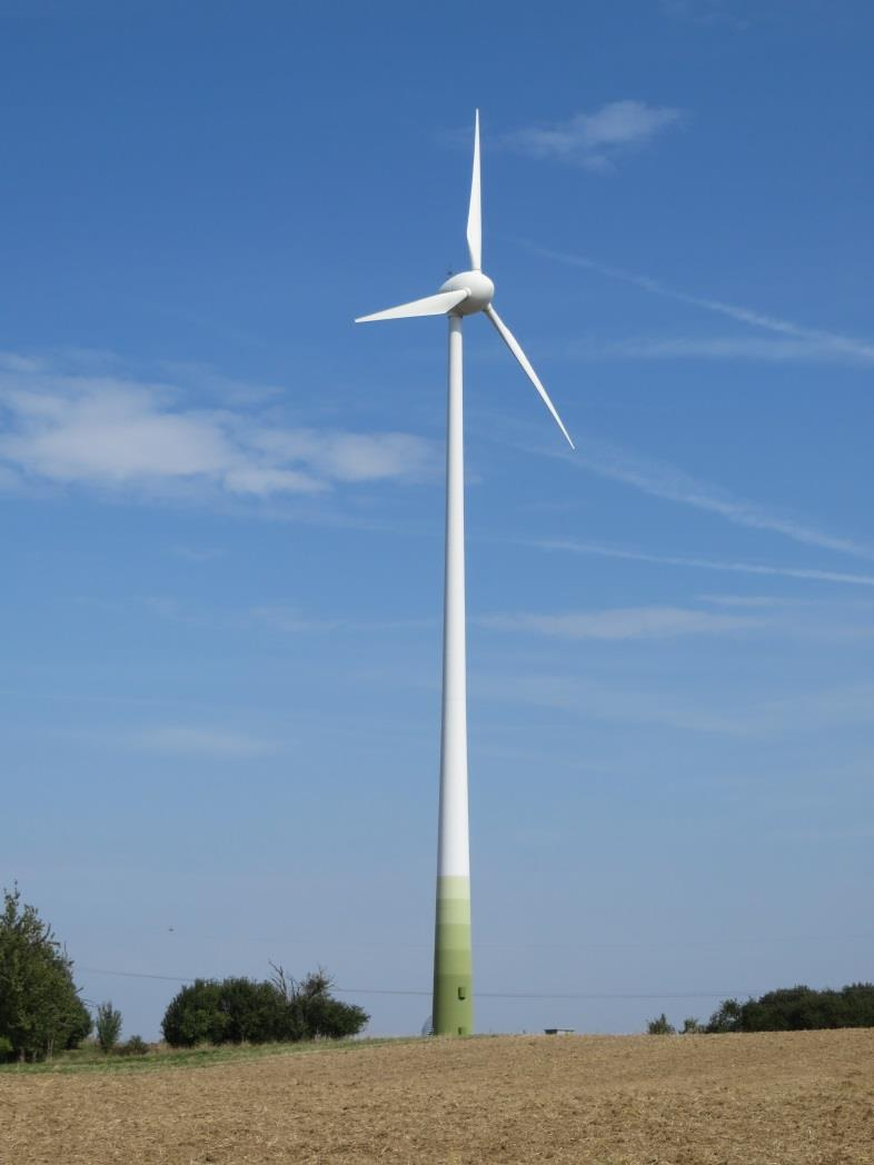 Beispiel: Regionale Erzeugung in Windkraftanlagen in Mainz-Ebersheim Aktuell sind für grün.power (über in.