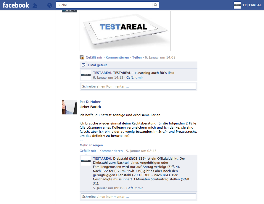 10. Forum - Facebook-Pinnwand Hier können Sie jederzeit Fragen, Anregungen und Feedbacks posten.