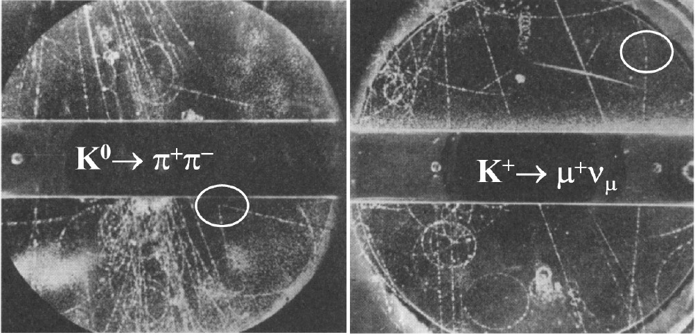 Geburt der Flavourphysik Entdeckung der Kaonen in Höhenstrahlung V0 Teilchen : Neutrales Teilchen, dass
