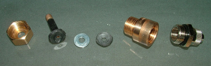 Druckadapter Druckadapter Druckadapter Einzelteile AUTO-Fahrradventil mit kleinem Messingrohr, damit das Ventil beim zuschrauben nicht zusammengedrückt wird.
