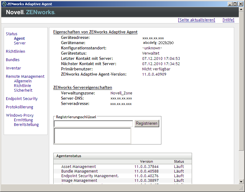 Abbildung 4-3 ZENworks Explorer Windows-Desktopansicht Die Aufgaben, die Sie auf die Bundles im ZENworks-Fenster anwenden, können auch im ZENworks Explorer ausgeführt werden.
