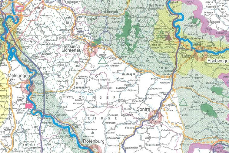 Vernetzung mit der Regionalplanung (III) Landesentwicklungsplan Hessen Plantext + Karte (1:200.