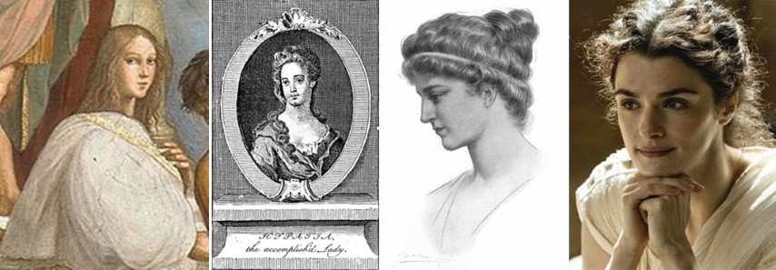 Hypatia war für ihre ungewöhnliche Schönheit berühmt und wurde von ihren Schülern angebetet.