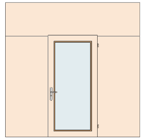 1- und 2- flüglige Türe in nichttragende symmetrische Vollwand EMPA Brandschutz Klassierung EI30 / B Prüfnorm: EN 1363 1: 1999 (SIA 183.101) EN 1634 1: 2000 (SIA 183.