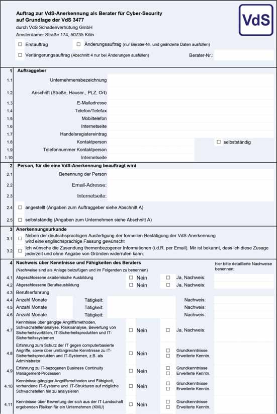 VdS 3477 : 2016-12 (04) Anerkennung von