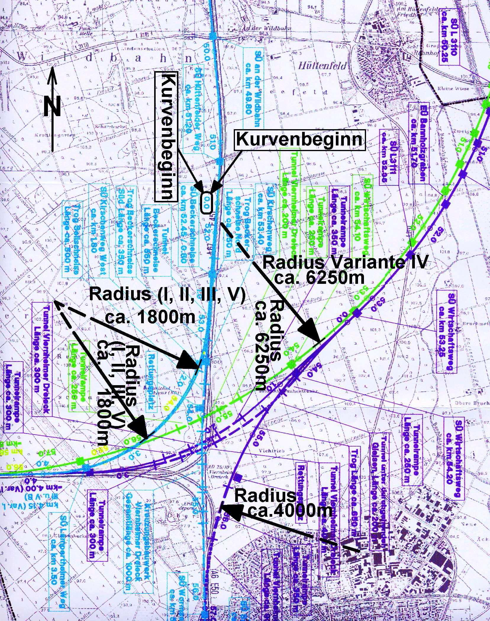 Ein anderer als A5-Variante in den zurückliegenden Jahren genannter Vorschlag mit einer Querung nördlich von Bensheim zu A67 ist in keinster Weise sinnvoll, weil dann die oben genannten Vorteile